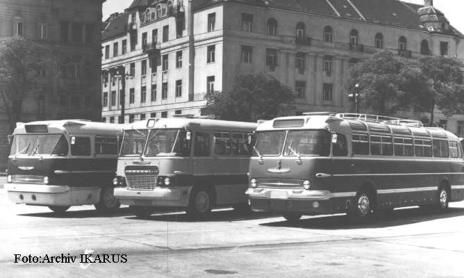 v.l.n.r. IKARUS 66, 620, 55